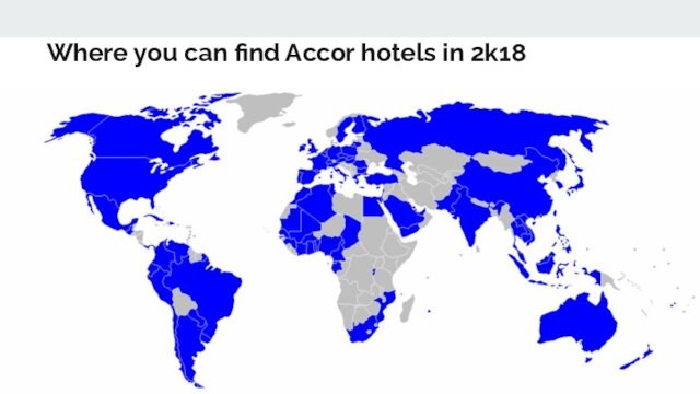 Where you can find Accor hotels in 2k18