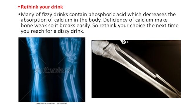 the absorption of calcium in the body. Deficiency of calcium make bone weak so it