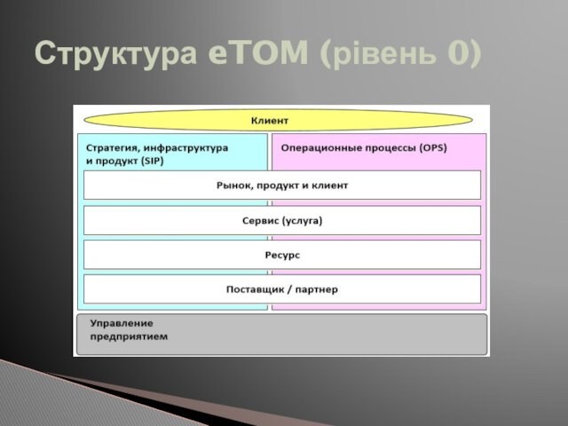 Структура eTOM (рівень 0)