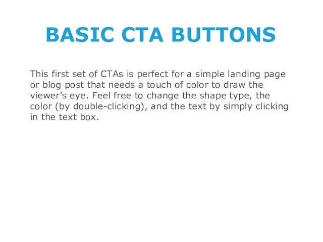 simple landing page or blog post that needs a touch of color to draw the