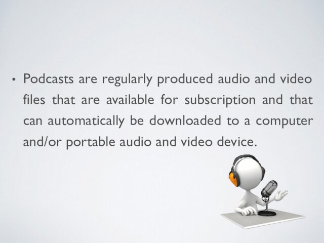 for subscription and that can automatically be downloaded to a computer and/or portable audio and