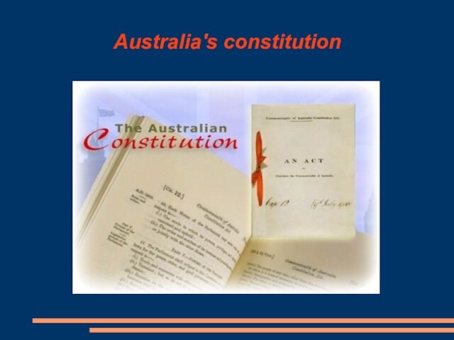 Australia's constitution