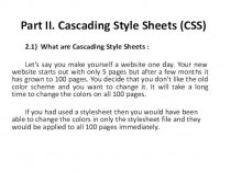 Part II. Cascading Style Sheets (CSS)