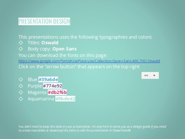 Open SansYou can download the fonts on this page:https://www.google.com/fonts#UsePlace:use/Collection:Open+Sans:400,700|OswaldClick on the “arrow button” that appears