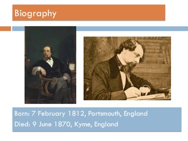 BiographyBorn: 7 February 1812, Portsmouth, England Died: 9 June 1870, Kyme, England