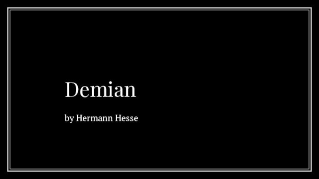 Demianby Hermann Hesse
