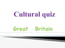 Cultural quiz  Great Britain