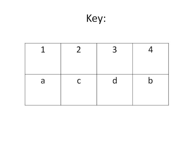 Key: