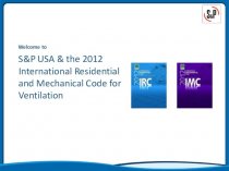 International Residential and Mechanical Code for Ventilation