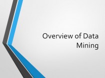 Overview of data mining