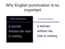 Why English punctuation is so important