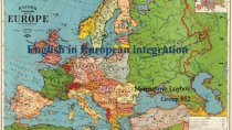 English in European integration