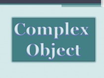 Somplex object