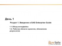 Введение в SAS Enterprise Guide