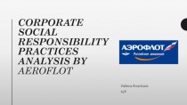 Corporate social responsibility practices analysis by Aeroflot