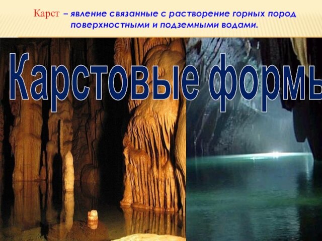 Растворение горных пород подземными водами. Горные породы и подземные воды. Внешние силы воды. Карстовый внешняя сила. Внешние силы земли 8 класс презентация.