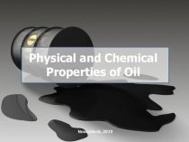 Physical and chemical properties of oil