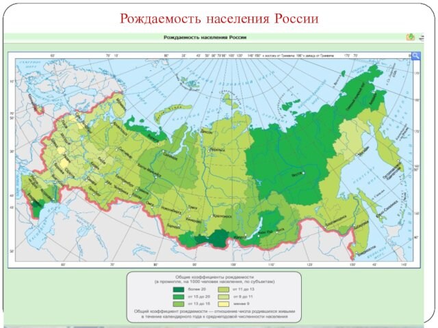 Рождаемость населения России