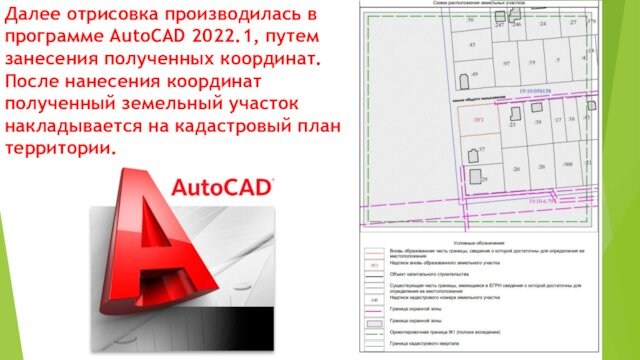 Далее отрисовка производилась в программе AutoCAD 2022.1, путем занесения полученных координат. После нанесения координат полученный
