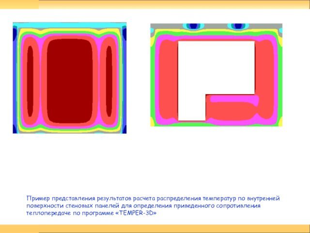 определения приведенного сопротивления теплопередаче по программе «TEMPER-3D»