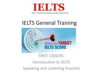 Introduction to IELTS. Speaking and Listening Practice