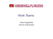 School of Business. Work Teams