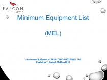 Minimum Equipment List (MEL)