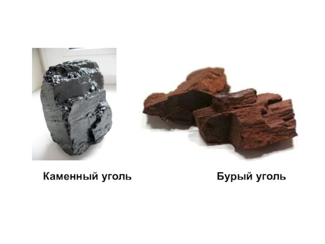Каменный угольБурый уголь