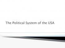 The Political System of the USA