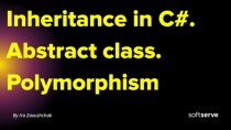 Inheritance in C#. Abstract class. Polymorphism