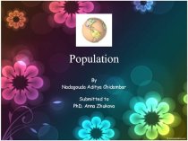 Population. By Nadagouda Aditya Chidambar