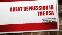 Great Depression in the Usa