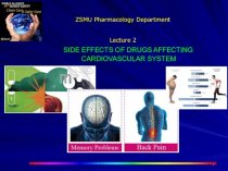 Side effects of drugs affecting cardiovascular system