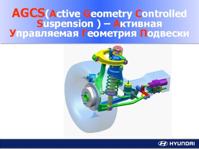 AGCS (Active Geometry Controlled Suspension) - активная управляемая геометрия подвески