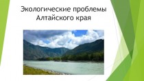 Экологические проблемы Алтайского края