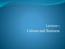 Culture and business