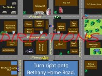 Directions driving in the city
