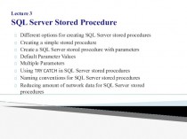 SQL Server Stored Procedure