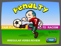 Penalty. Irregular verbs review
