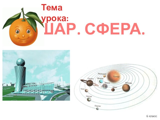 Сферы 6 класс