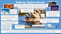 Пример слайда. Sydney Opera House is Australia’s