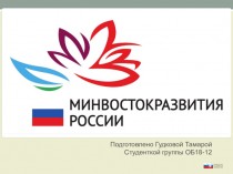 Министерство Российской Федерации по развитию Дальнего Востока