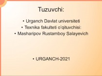 Urganch Davlat universiteti