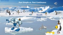 Past Simple vs Past Continuous Penguins by helgabel