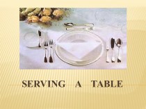 Serving a table