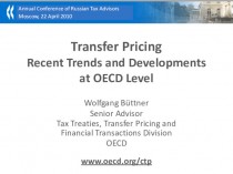Transfer pricing recent trends and developments at OECD