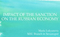 Impact of the sanction on the Russian economy