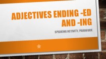 Speaking activity using adjectives ed and ing conversation topics dialogs