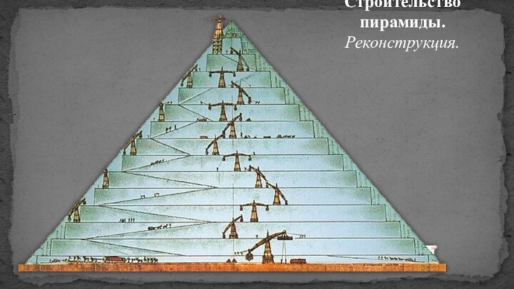 Строительство пирамиды. Реконструкция.