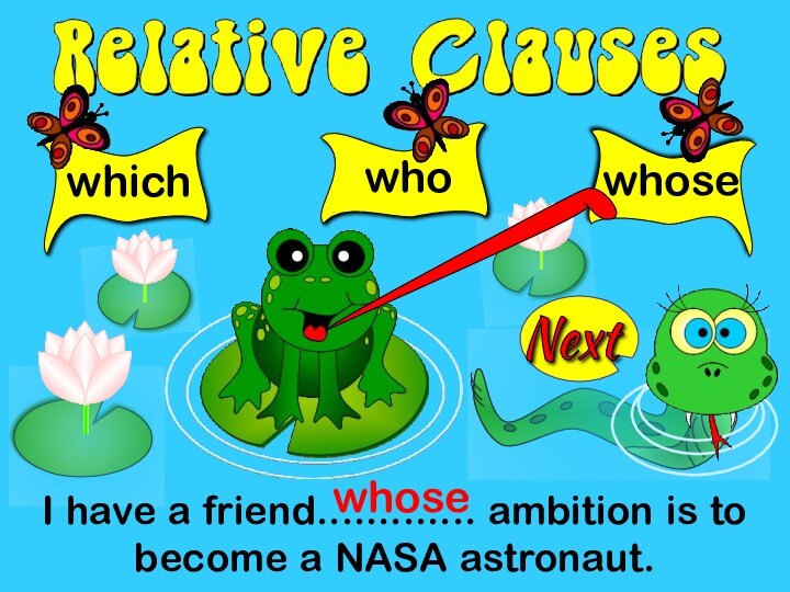 Relative clauses. Game
